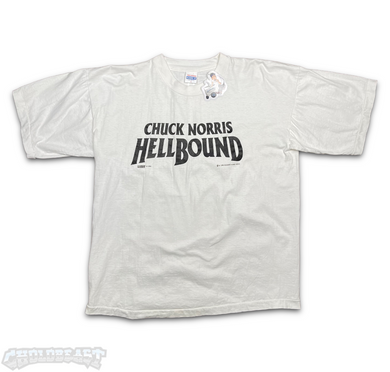 VTG Chuck Norris HellBound Movie Promo Shirt L