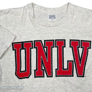 VTG UNLV Spell Out Gray T Shirt L