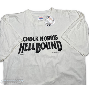 VTG Chuck Norris HellBound Movie Promo Shirt L