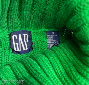 VTG Gap Green Knit Turtleneck S