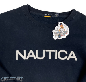 Nautica Spell Out Sweatshirt Crewneck XL