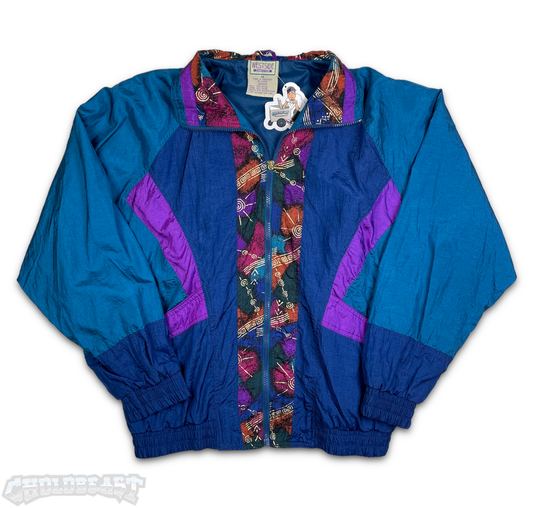 VTG Westside Connection Aqua Berry Windbreaker M