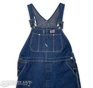 VTG Dickies Carpenters Denim Overalls 38X32