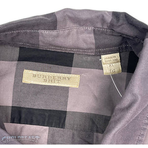 Burberry Brit Nova Check Plaid Grey L/S