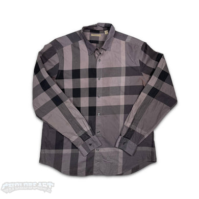 Burberry Brit Nova Check Plaid Grey L/S